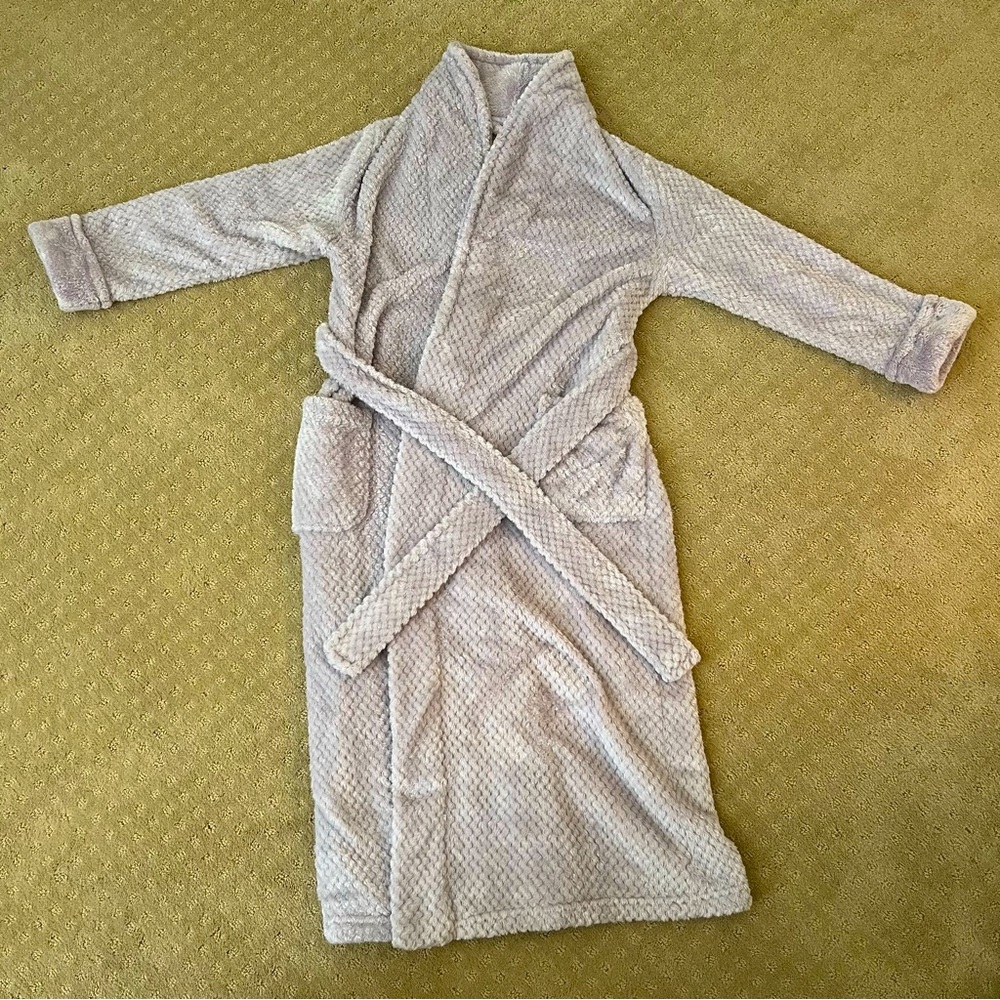 carole hochman purple plush wrap robe